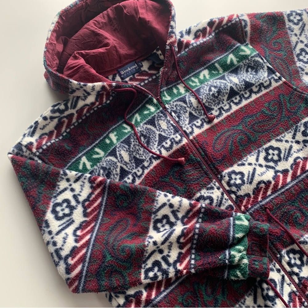 Vintage Weekend Collection fleece jacket size medium
